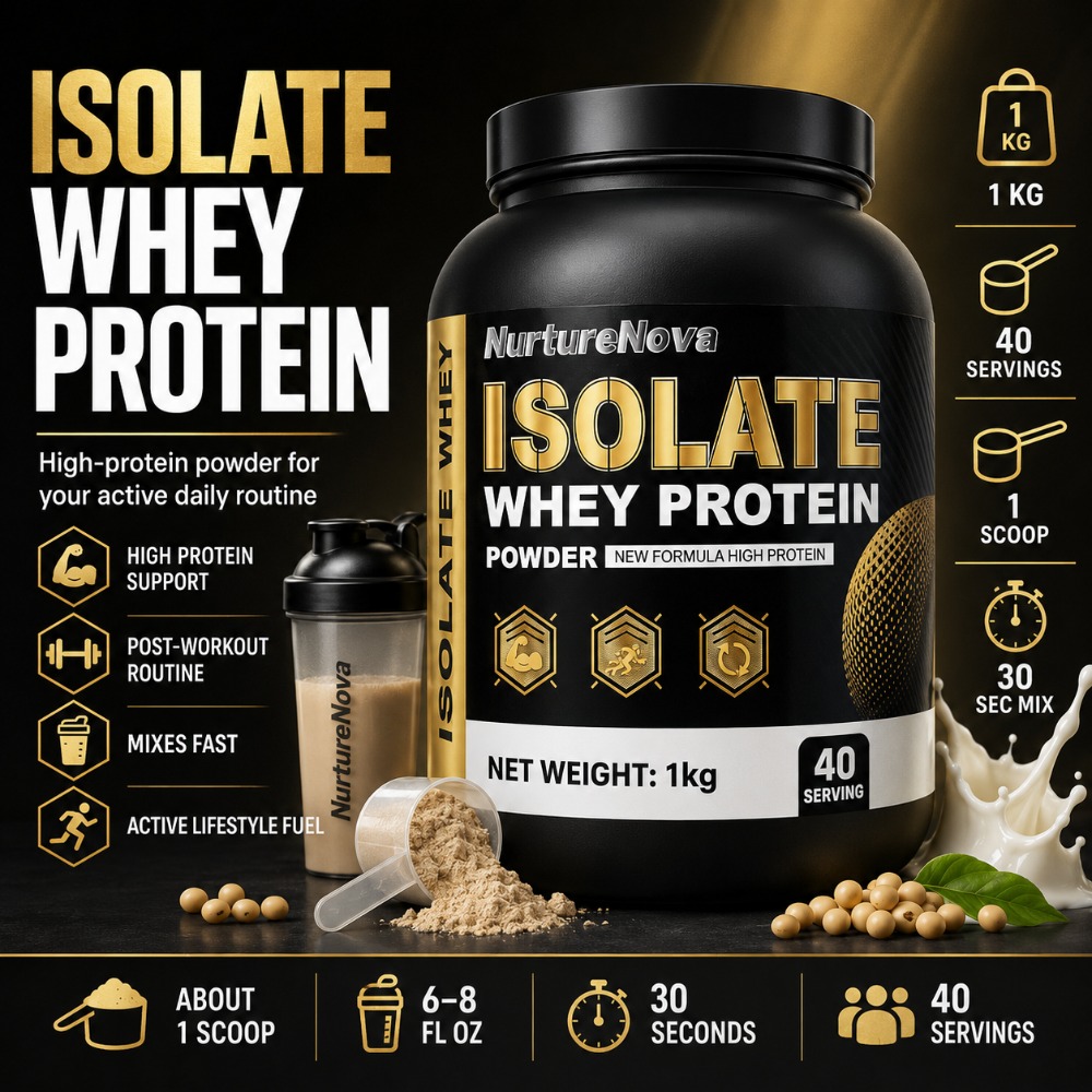 Fitness Nutrition Whey - 너처노바 아이솔레이트 웨이 프로틴 파우더 1kg,