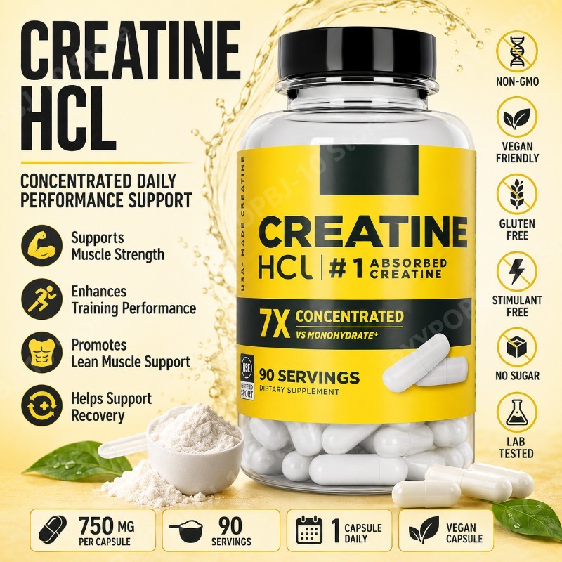크레아틴 HCl 750mg 90캡슐 피트니스 근육 지원 - Nutrition For Fitness 리뷰 및 가격