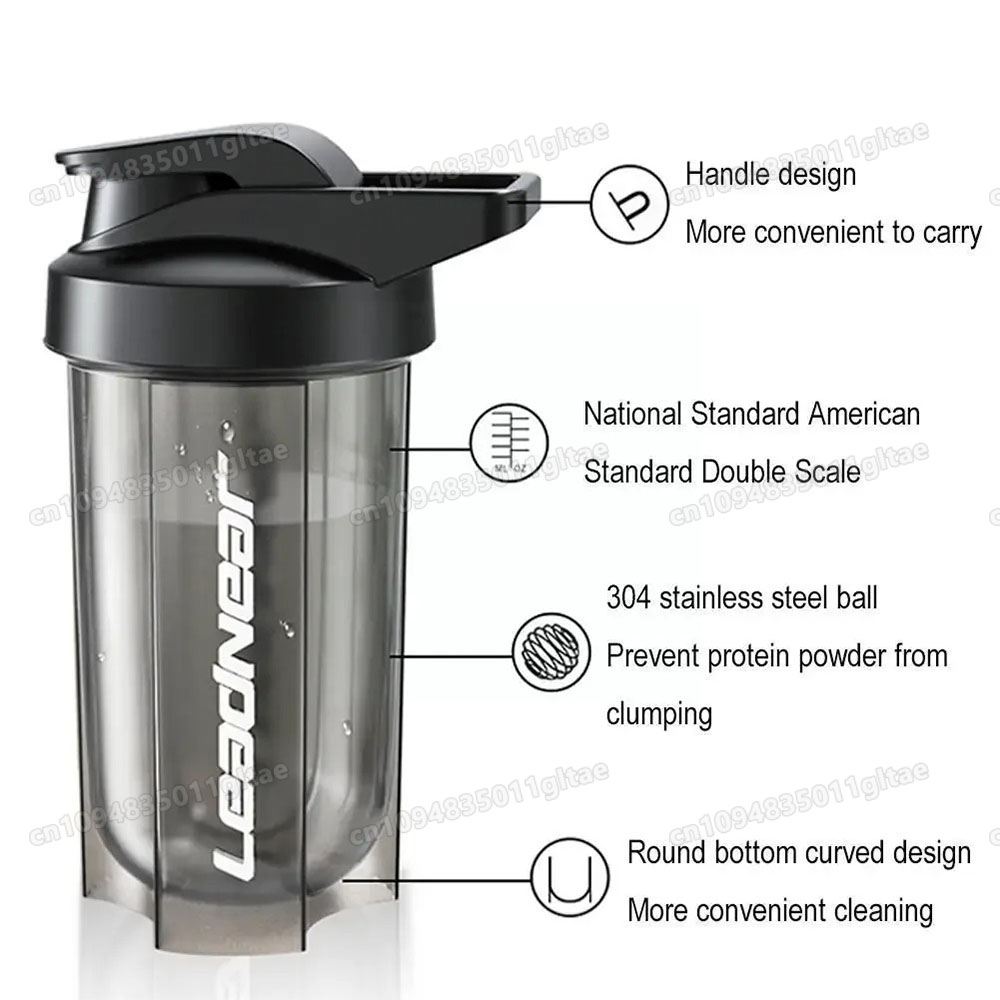 500ML 휴대용 단백질 파우더 쉐이커 병 누수 방지  - Whey Protein Isolate 리뷰 및 가격