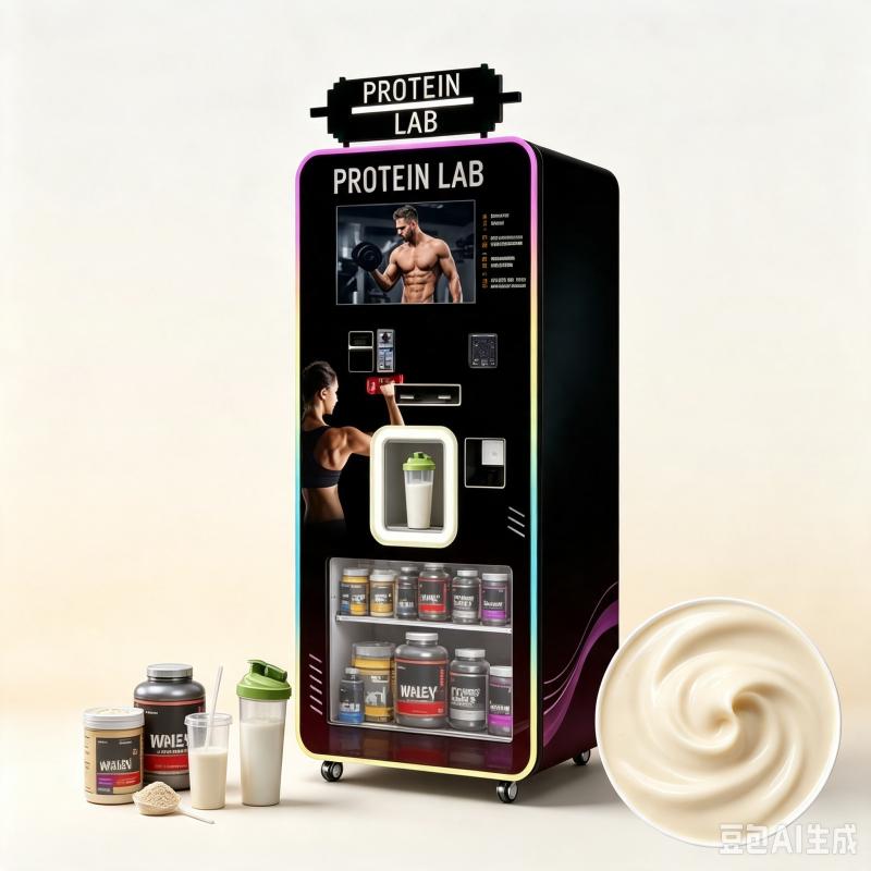 맞춤형 단백질 쉐이크 자동판매기 자동 분말 디스펜싱 블 - Fitness Nutrition Protein 리뷰 및 가격